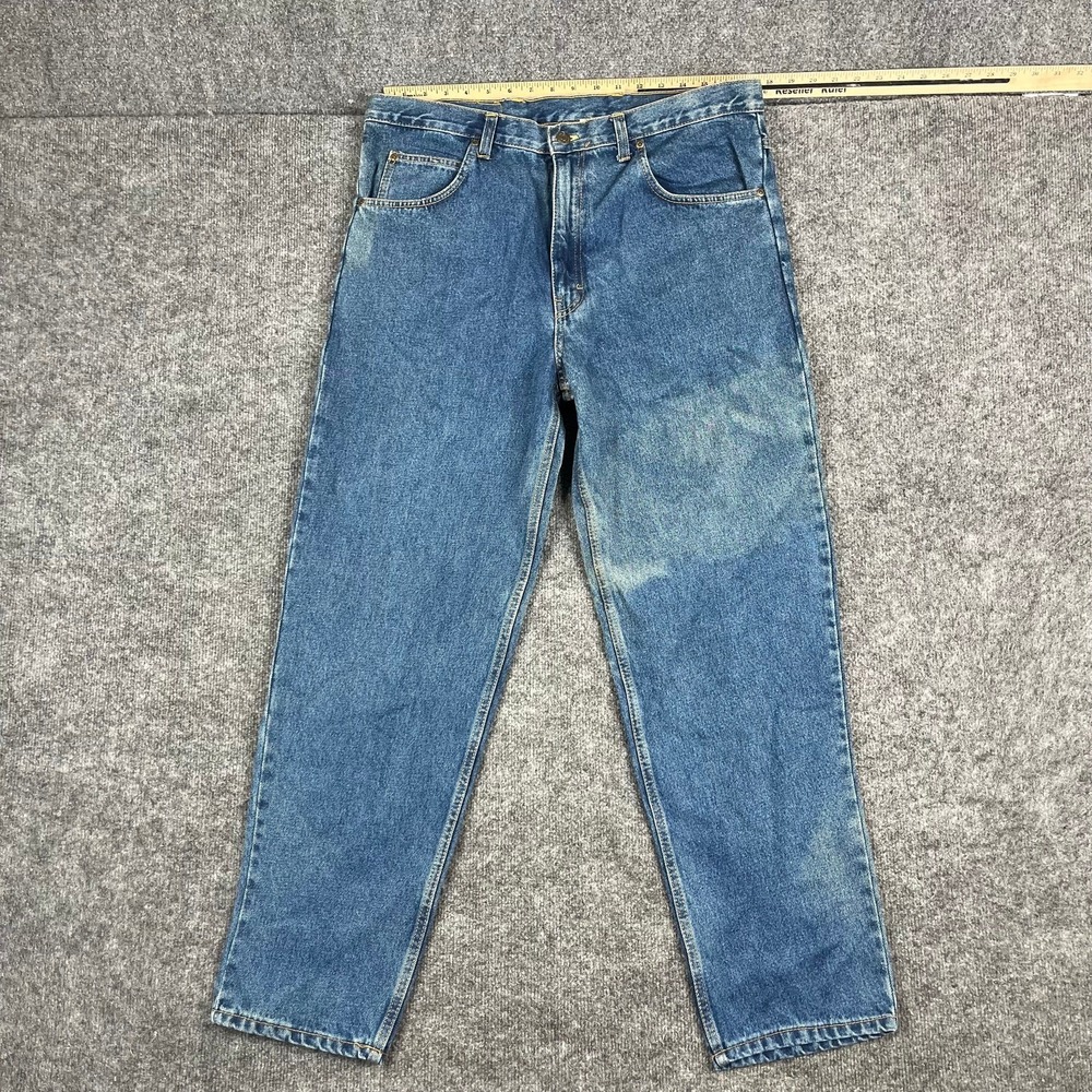 Open Trails 550 Jeans Mens W36 L30 Blue Relaxed Fit Tapered Leg Denim Classic‎